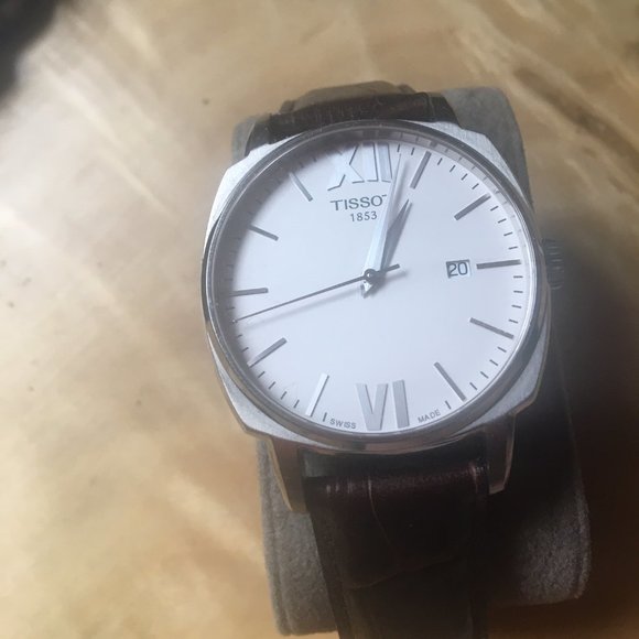 Lightly Used Tissot Dress Watch w/ Leather 'Croc' style band Automatic ETA 2824 - Picture 1 of 8